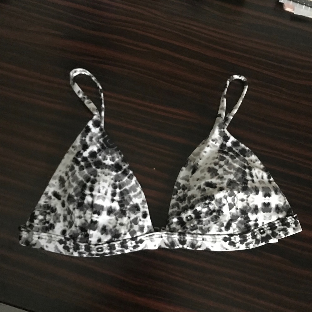 Patterned Triangle Bikini Top